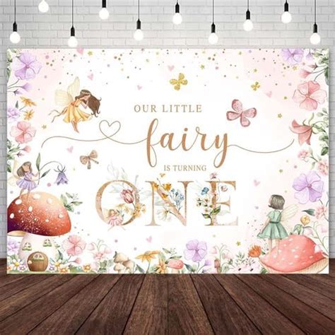 Amazon Fairy St Birthday Backdrop For Girls Magical Tea