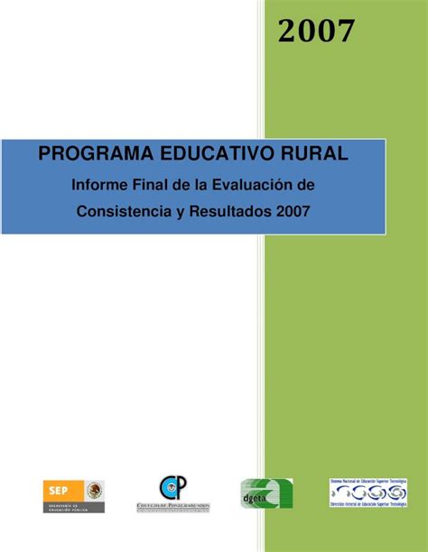 PDF Informe Final de la Evaluación de Consistencia y 2007