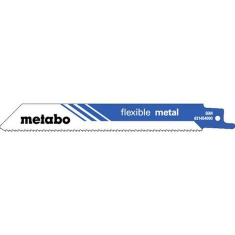 Metabo 5 lames de scies sabres métal flexible 150 x 0 9 mm 631454000