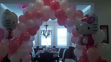 Hello Kitty Balloon Arch for hello kitty themed birthday party | Baby ...