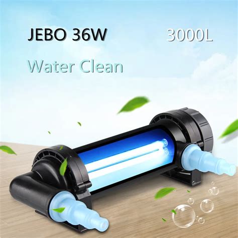 Jebo Wattage Uv Sterilizer Lamp Water Cleaner Clarifier Light