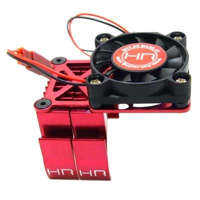 Hot Racing Clip On Two Piece Motor Heat Sink W Fan Red Hot Racing