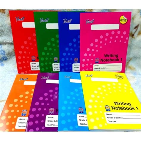 Vanda K12 Writing 1 Notebook Per Piece Blue Red Blue Lines Shopee