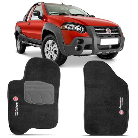 Jogo De Tapete Carpete Fiat Strada Cs Adventure Locker 2009 A 2012