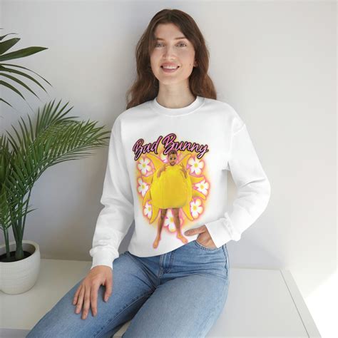 Bad Bunny El Sol Air Brush S Style Crewneck Sweater Neverita Unique