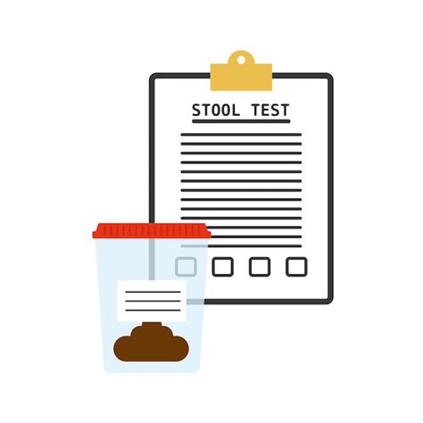 Premium Vector Stool Test Icon Vector Illustration