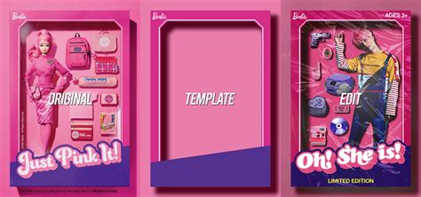 Barbie Box Template 2 by complete-me-ss on DeviantArt