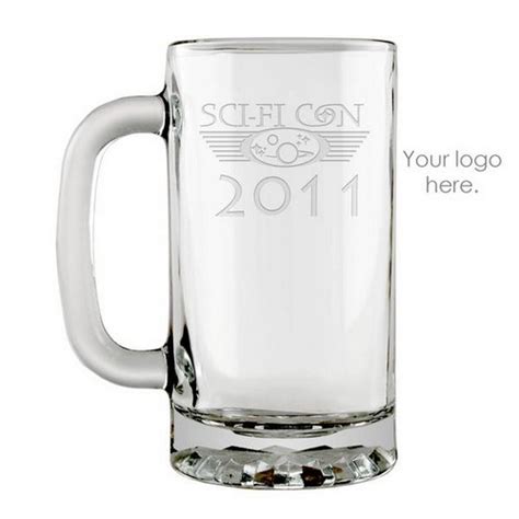 Personalized Logo Glass Beer Mug Customized Company Logo Beer Stein