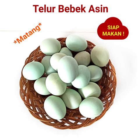 Jual Telur Asin Matang Masir Telor Bebek Grade A Omega Siap Makan