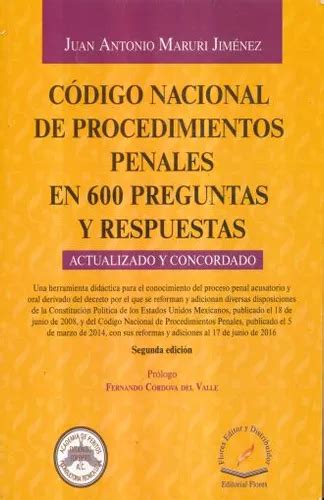 Libro Codigo Nacional De Procedimientos Penales En 600 P Dku Envío Gratis