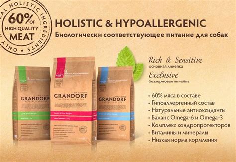 Корм Grandorf (Грандорф) для собак | состав, цена, отзывы