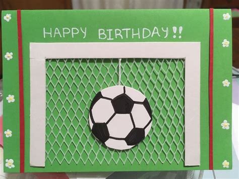 Soccer birthday card DIY | Birthday cards, Birthday cards diy, Diy cards