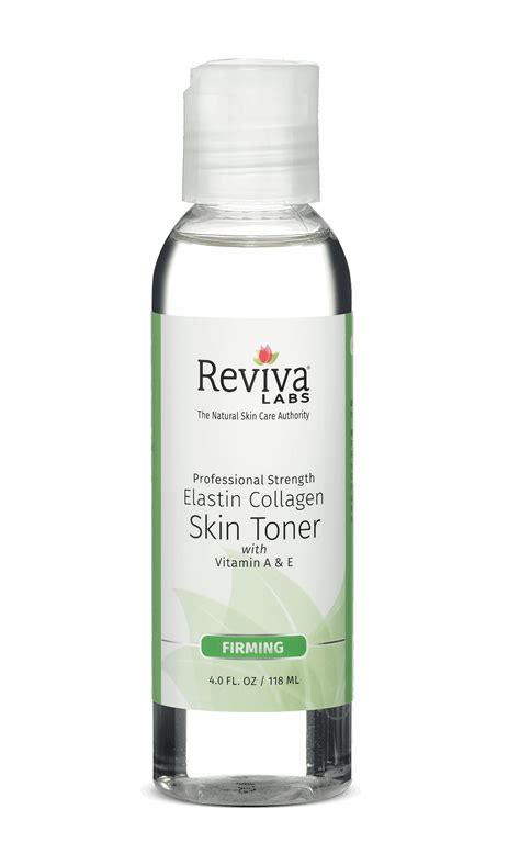 Elastin Collagen Skin Toner With Vitamin A And E Reviva Labs