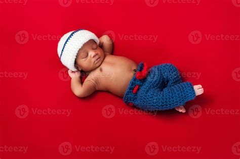 Newborn Baby Boy in Sailor Costume 1217786 Stock Photo at Vecteezy