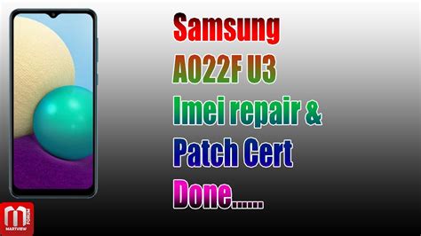 How To Repair Imei Of SM A022F U3 With Z3x Z3x Samsung A02s