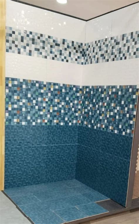 Glossy Ceramic Bathroom Wall And Floor Tiles Size 1x2 Feet 300x600 Mm