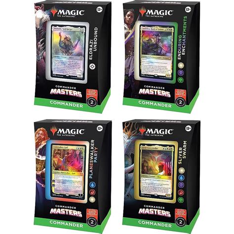 Magic the Gathering: Commander Masters Commander Deck Set (4) | Card ...