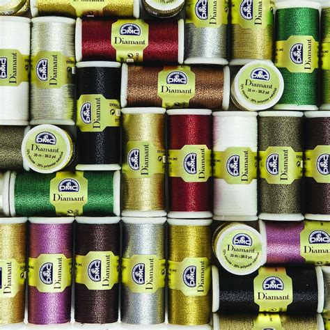 DMC Diamant Metallic Embridery Thread 35m 12 Colours Etsy UK