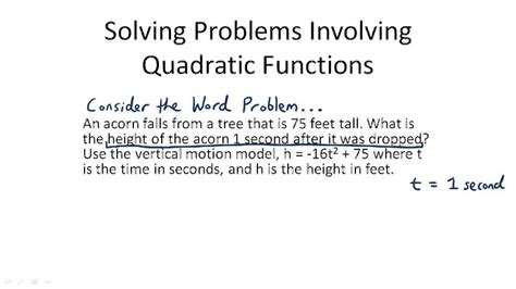 Write Quadratic Equation From Word Problem