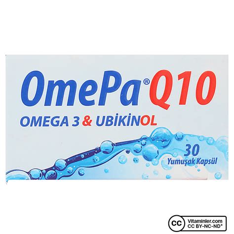 Omepa Q10 Omega 3 Ubiquinol 30 Kapsül Vitaminler