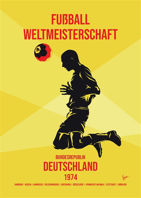 No10 My 1974 Germany Soccer World Cup Poster Digital Art By Chungkong