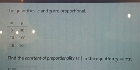 The Quantities X And Y Are Proportional Cc X Studyx