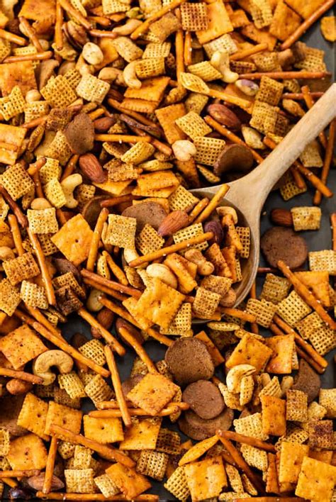 Spicy Chex Mix - The Cozy Cook