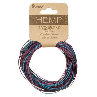 Lb Variegated Hemp Cord In Cool River Colors Yards Hemp Cord