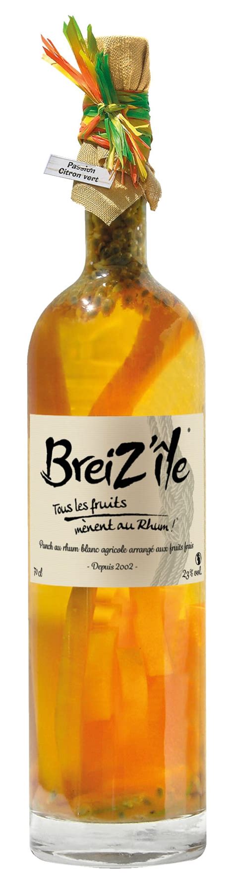 Breizîle Tradition Rhum Arrangé Passion Citron Vert 70 Cl Jardiland