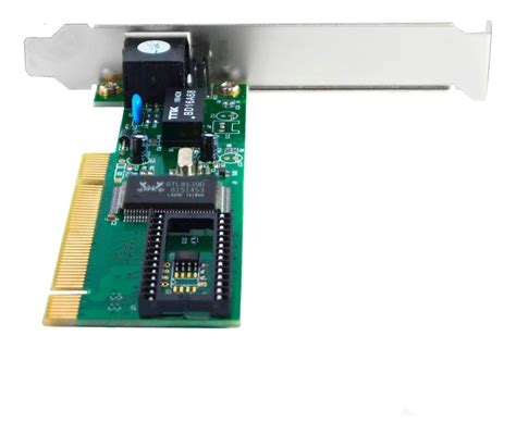 Placa De Rede Pci Bits Porta Rj Mbps Led Indicador Low