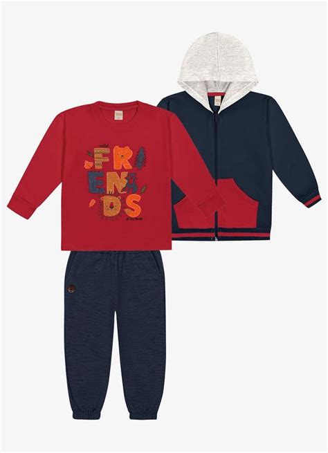 Trijunto Infantil Masculino Azul Trick Nick