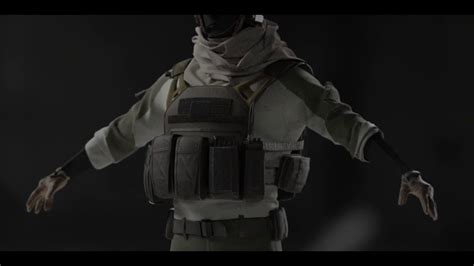 Blender 3d Soldier Clothing Test Youtube