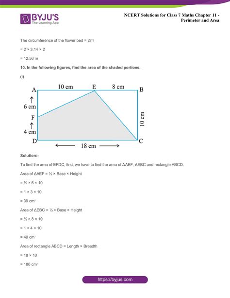 Class 7 Perimeter And Area Mastering Geometry With Ease And Fun