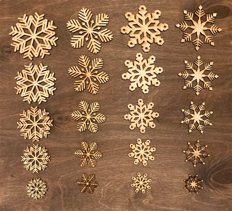 Laser Cut Snowflakes Unfinished Laser Cut Shapes Snowflakes - Etsy