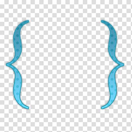 Corchetes Blue Borderline Frame Transparent Background PNG Clipart