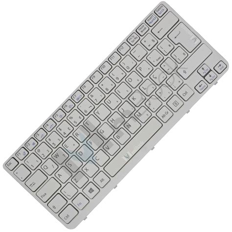 Teclado Sony Vaio Sve14116fxb Sve14116fxp Branco Frame