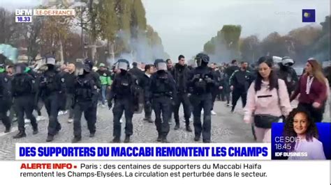 Psg Maccabi Haïfa Des Centaines De Supporters Sur Les Champs Élysées