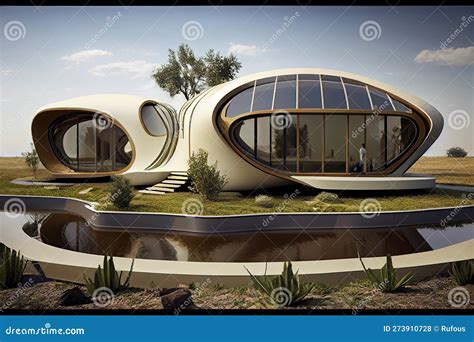 Eco-Friendly Futuristic City With Trees And Vegetation Seamlessly ...