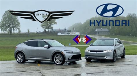 Genesis Gv Vs Hyundai Ioniq Compare Electric Cars Youtube