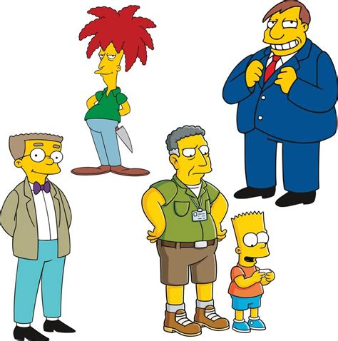 simpsons springfield cartoon collectibles sticker vector 6156834 Vector ...