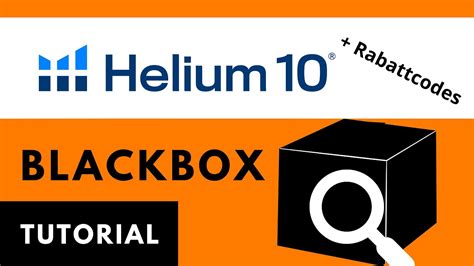 Helium Black Box Tutorial Deutsch Kdp Fba Konkurrenz Analysieren