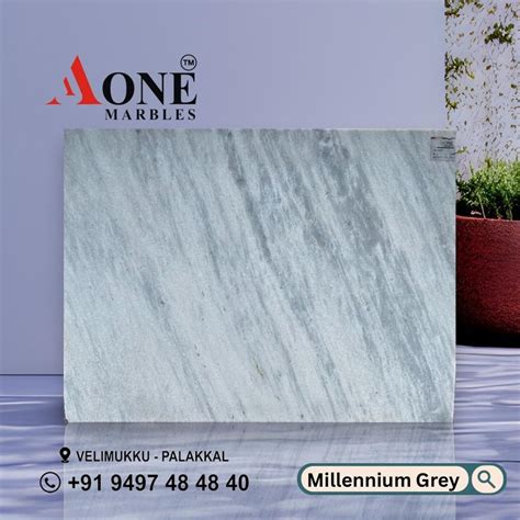 Grey Millennium White Marble Thickness 13 15 Mm At Best Price In