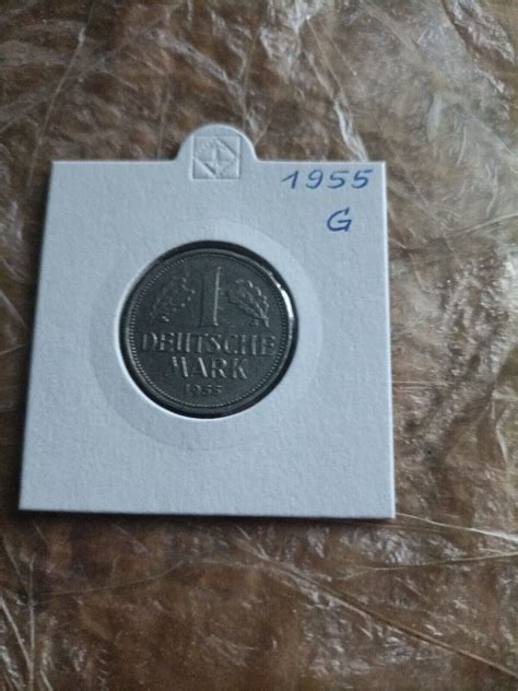 BRD 1 DM 1955 G RAR EBay