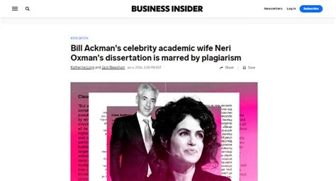 Business Insider Owners Concerned Story On Bill Ackman S Wife S