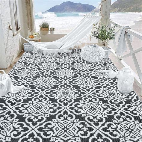 HUGEAR Outdoor Rugs on Sale Clearance Patio Rugs Waterproof Plastic ...