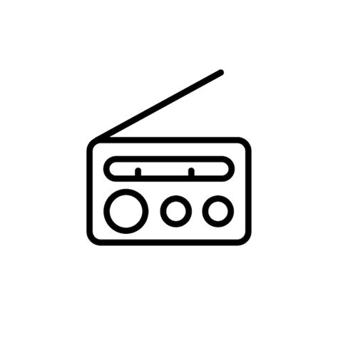 Premium Vector Radio Icon Vector Design Template