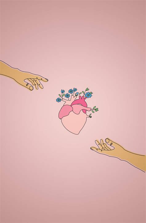 Download Aesthetic Drawing Pastel Heart Wallpaper | Wallpapers.com