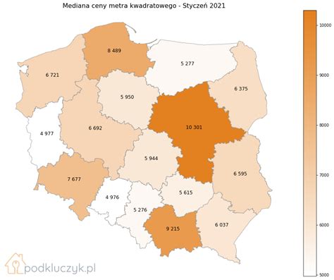 Ceny nieruchomości w Polsce na początku 2021 roku podkluczyk pl