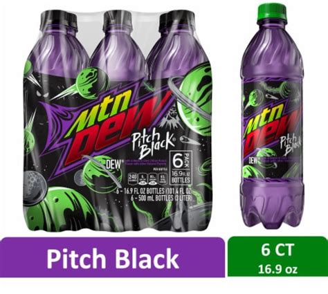 Mountain Dew® Pitch Black Soda Bottles 6 Pk 169 Fl Oz Kroger