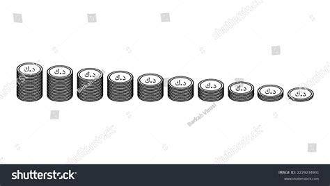 Kuwait Currency Icon Symbol Kuwaiti Dinar Stock Vector (Royalty Free ...